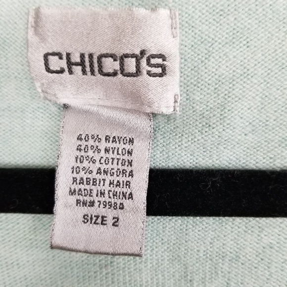 Chico's oversized sweater light green size L - Picture 4 of 8